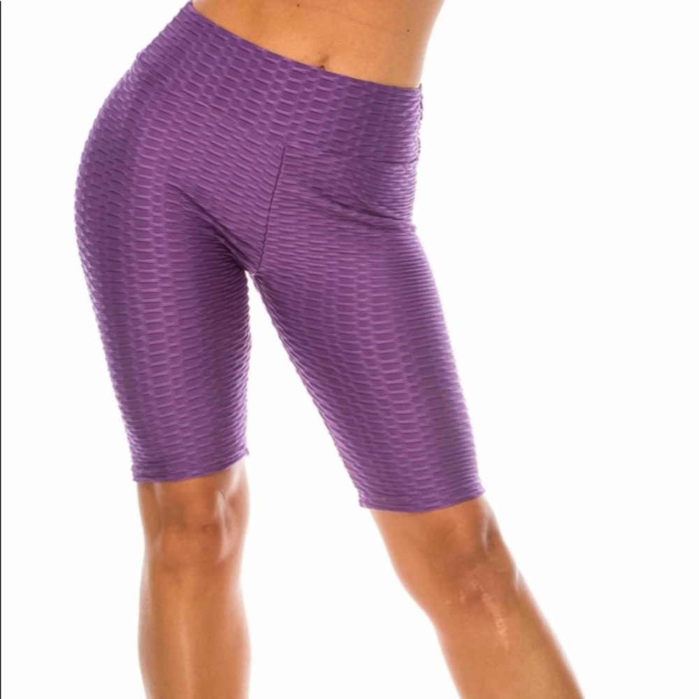 Scrunch Butt High Waisted  Biker Shorts